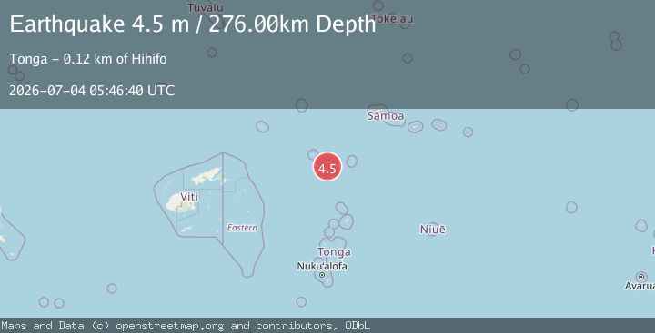 Map of TONGA