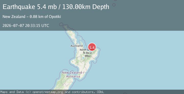 Map of OFF E. COAST OF N. ISLAND, N.Z.