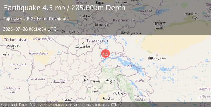 Map of TAJIKISTAN