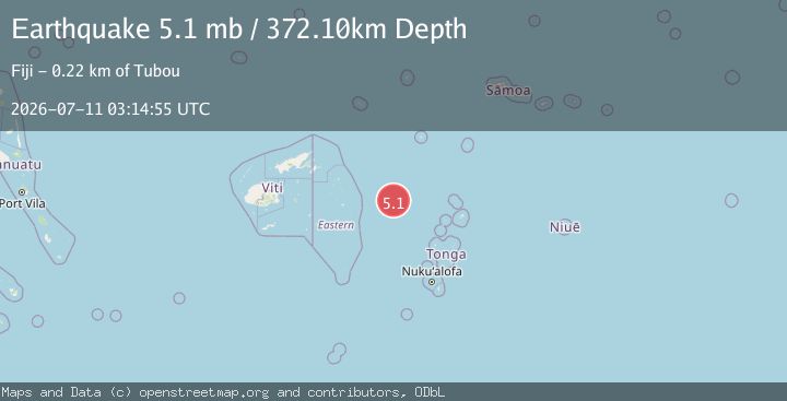 Map of FIJI REGION