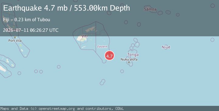 Map of FIJI REGION