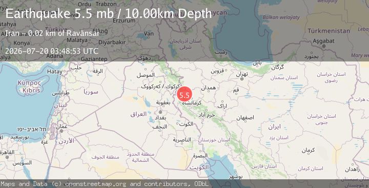 Map of WESTERN IRAN