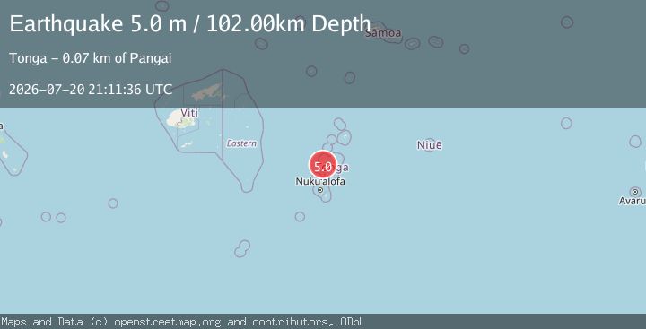 Map of TONGA