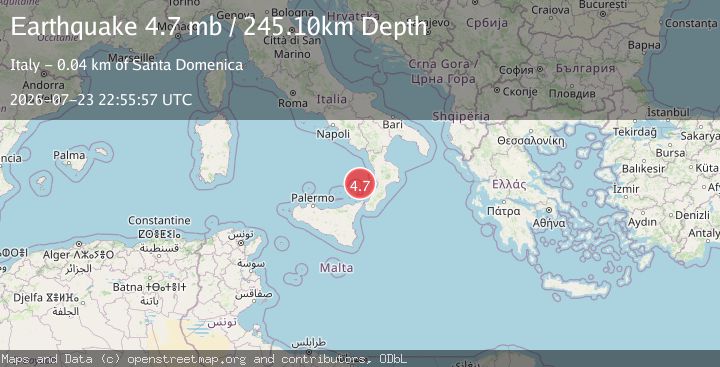 Map of SICILY, ITALY