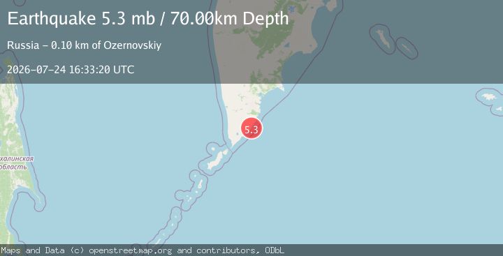 Map of NEAR EAST COAST OF KAMCHATKA