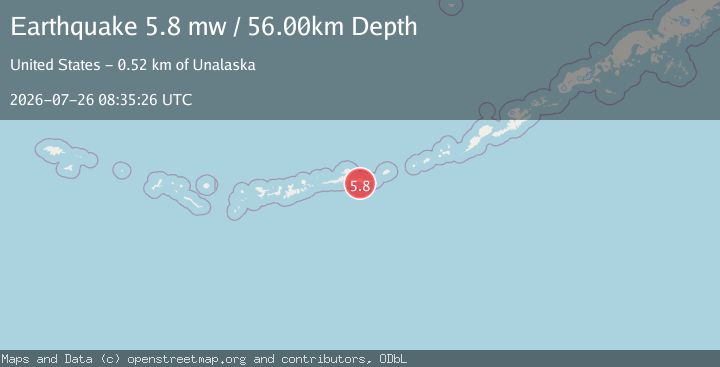 Map of ANDREANOF ISLANDS, ALEUTIAN IS.