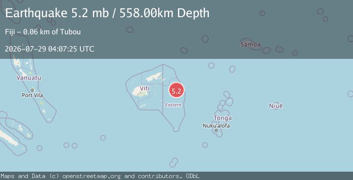 Map of FIJI REGION