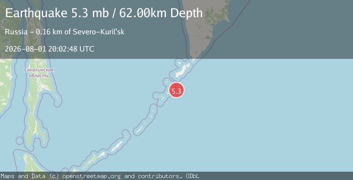 Map of KURIL ISLANDS