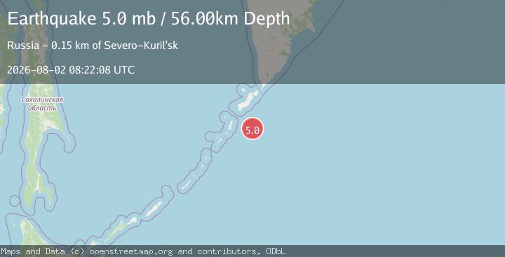 Map of KURIL ISLANDS