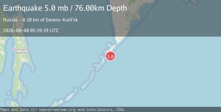 Map of KURIL ISLANDS