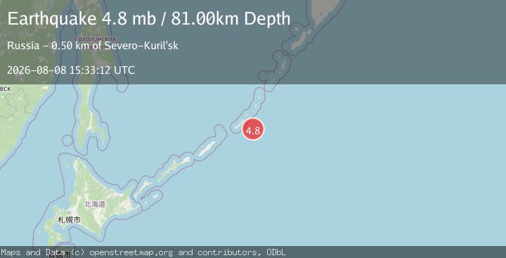 Map of KURIL ISLANDS