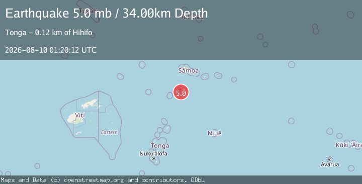 Map of SAMOA ISLANDS REGION