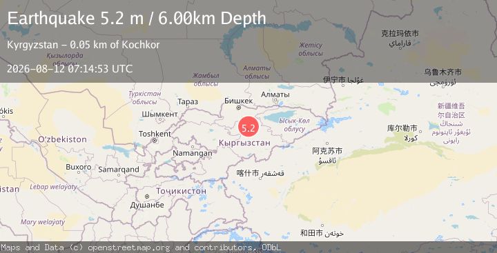 Map of KYRGYZSTAN