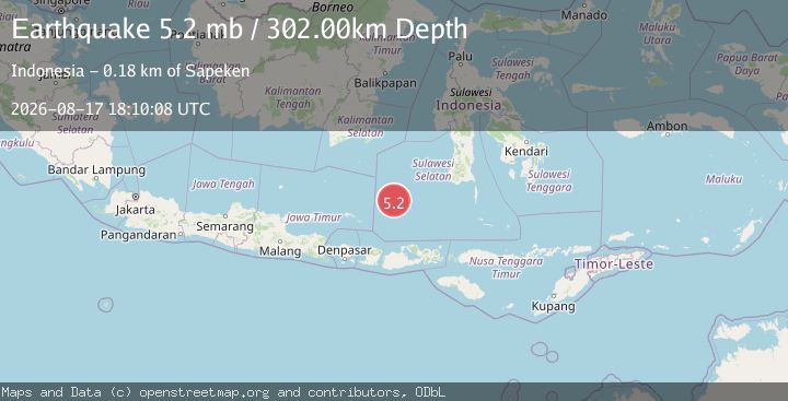 Map of BALI SEA