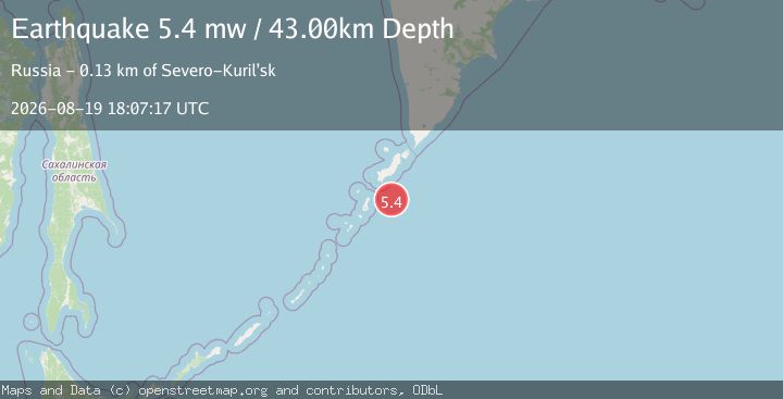 Map of KURIL ISLANDS