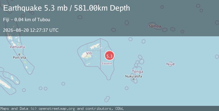 Map of FIJI REGION