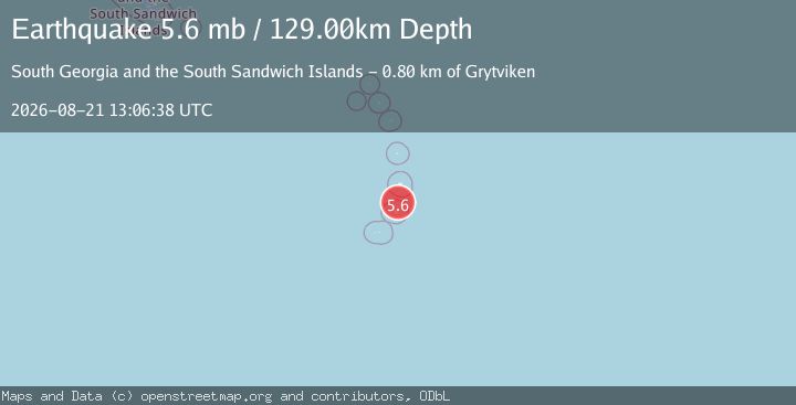 Map of SOUTH SANDWICH ISLANDS REGION