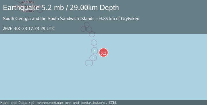 Map of SOUTH SANDWICH ISLANDS REGION