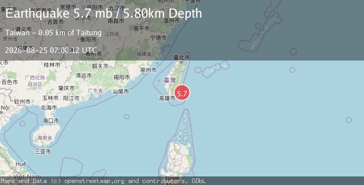 Map of TAIWAN REGION