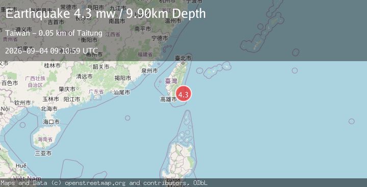 Map of TAIWAN REGION