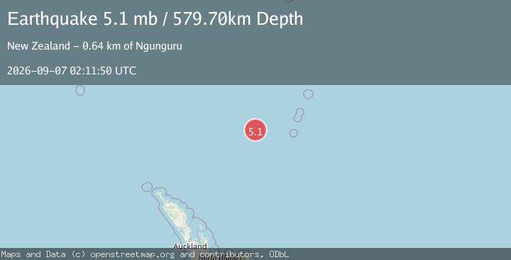 Map of KERMADEC ISLANDS REGION