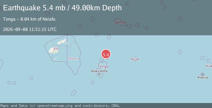 Map of TONGA