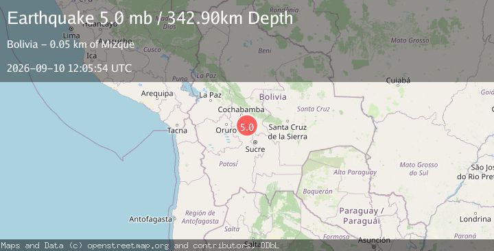 Map of POTOSI, BOLIVIA
