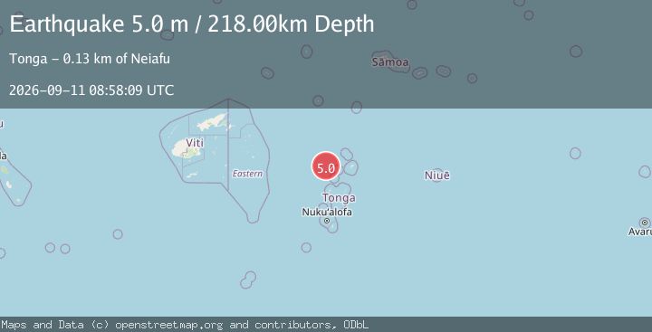 Map of TONGA