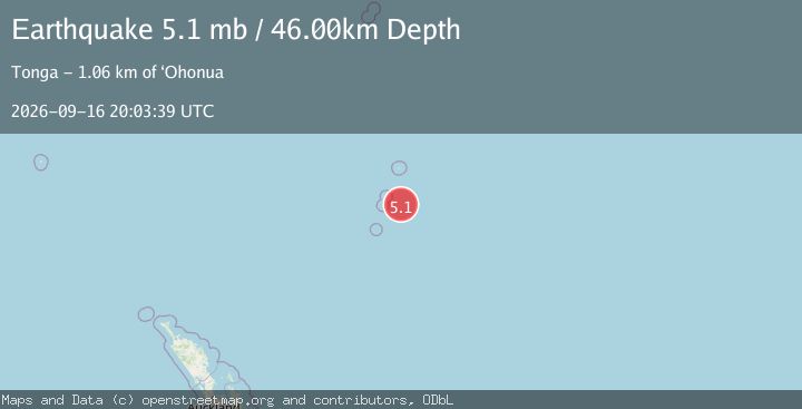 Map of KERMADEC ISLANDS, NEW ZEALAND