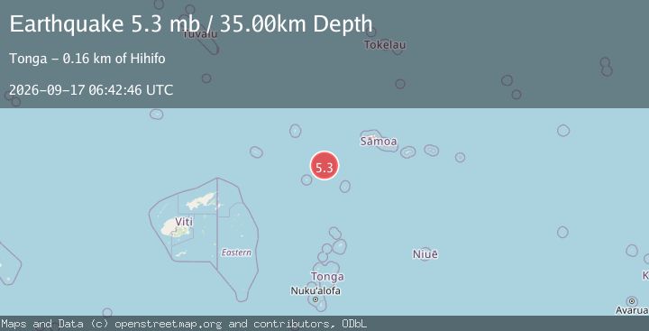 Map of SAMOA ISLANDS REGION