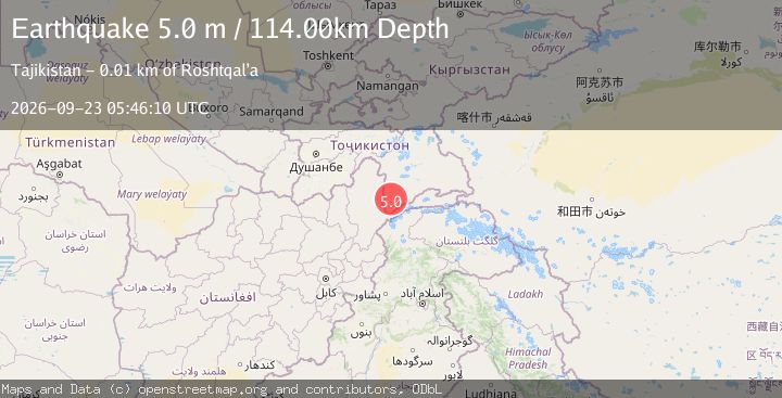 Map of TAJIKISTAN