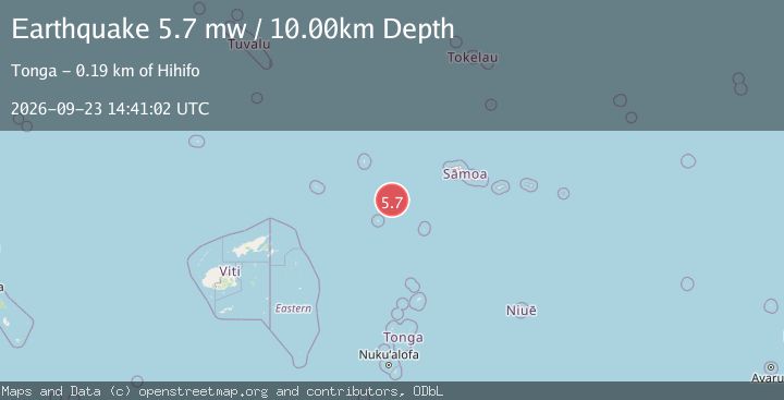 Map of SAMOA ISLANDS REGION