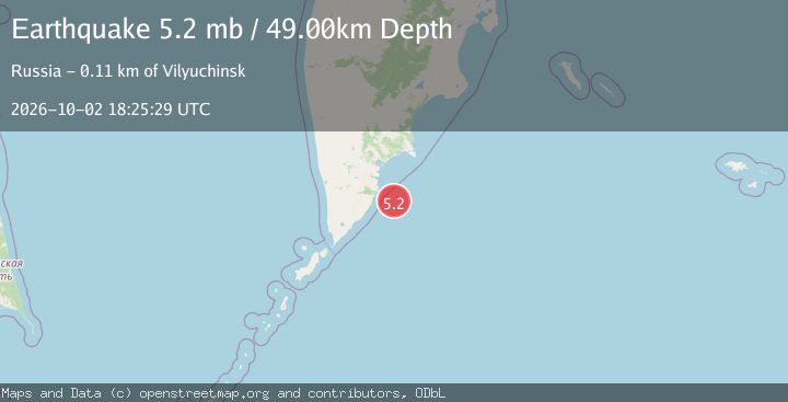 Map of OFF EAST COAST OF KAMCHATKA