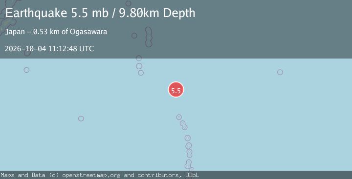 Map of VOLCANO ISLANDS, JAPAN REGION