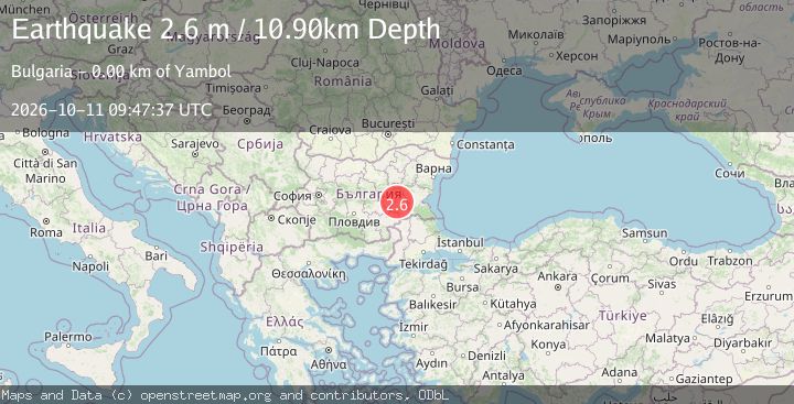 Map of BULGARIA