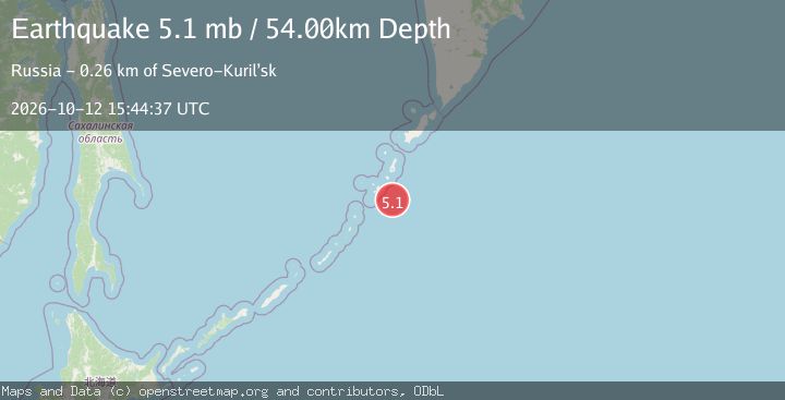 Map of KURIL ISLANDS