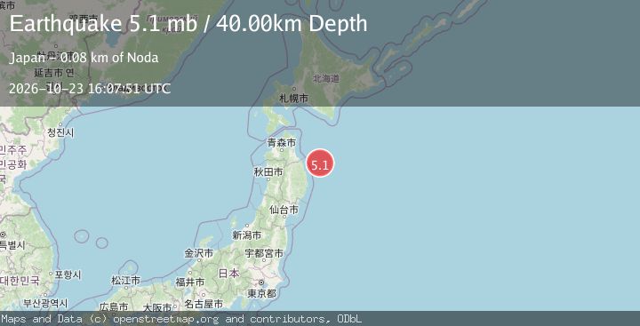 Map of NEAR EAST COAST OF HONSHU, JAPAN
