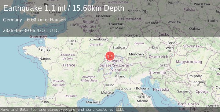 Map of FRANCE-GERMANY BORDER REGION