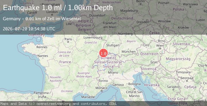 Map of FRANCE-GERMANY BORDER REGION