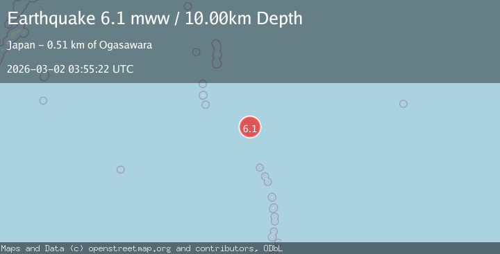 Map of VOLCANO ISLANDS, JAPAN REGION