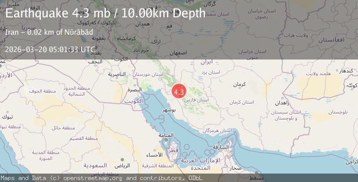 Map of SOUTHERN IRAN