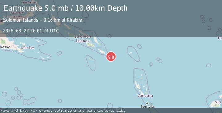 Map of SOLOMON ISLANDS