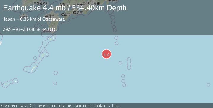 Map of BONIN ISLANDS, JAPAN REGION