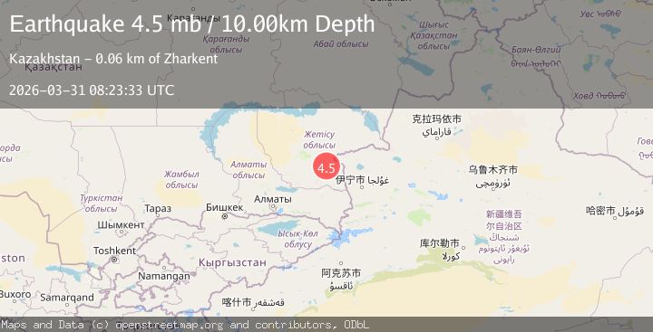 Map of EASTERN KAZAKHSTAN