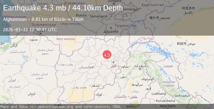 Map of CENTRAL AFGHANISTAN