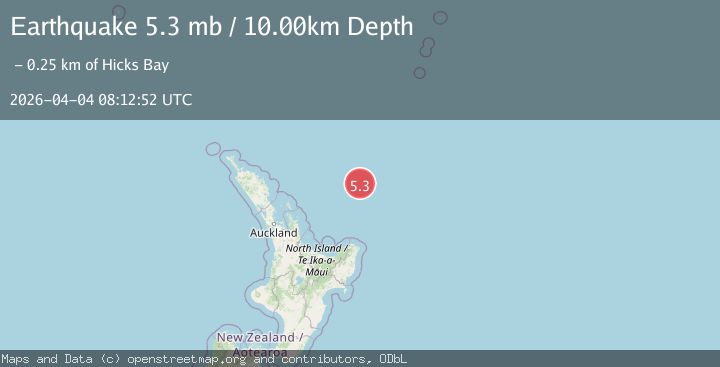 Map of OFF E. COAST OF N. ISLAND, N.Z.