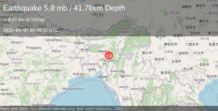 Map of INDIA-BANGLADESH BORDER REGION