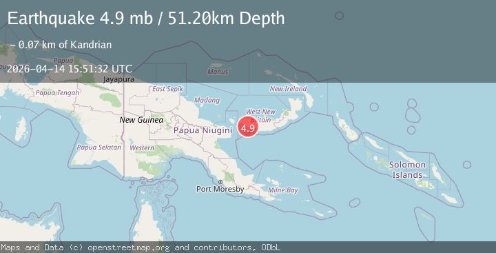 Map of NEW BRITAIN REGION, P.N.G.