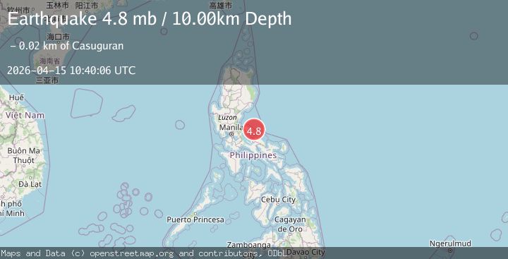 Map of LUZON, PHILIPPINES