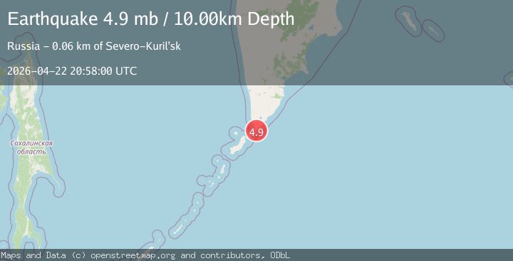Map of KURIL ISLANDS